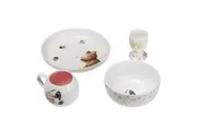 4pc Ashdene Little Darlings Kids Ceramic Mug Egg Cup Bowl Plate Tableware Set