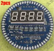 2Pcs DS1302 Rotating Led Electronic Digital Clock 51 Scm Learning Board 5V Ne ce