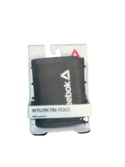 REEBOK NYLON TRI FOLD WALLET BRAND NEW FITS NINE CREDIT CARDS RFID PROTECTION