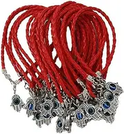 [Body-Soul-n-Spirit Bracelet] Lot - 25 Hamsa Hand"Evil Eye" Red String Bracelets - Lucky Charm Pendant