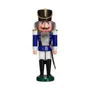 Nutcracker from The Ore Mountains | Husar with Sabre 37 cm | Nutcracker Decor...