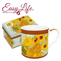 在飛比找momo購物網優惠-【義大利Easy Life】名畫杯-十二朵向日葵(梵谷)
