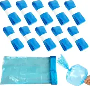 10-Pack Diaper Pail Refill Bags Set, 4.5M Odour-Proof Nappy Bin Liner Film, Comp