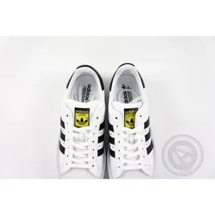 【A-KAY0】ADIDAS 女 SUPERSTAR BOLD W 皮革 厚底 金標 白黑【BA7666】