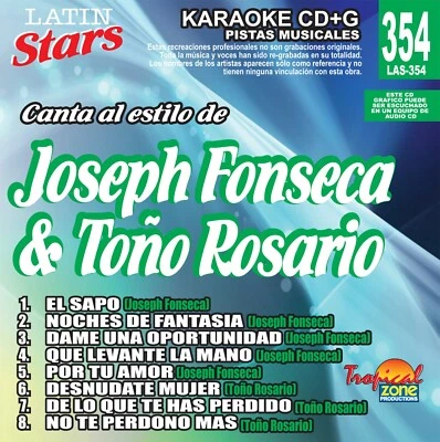 Karaoke Latin Stars 354 Joseph Fonseca y Toño Rosario