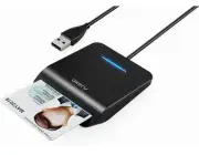 AKERU CAC Card Reader with LED Indicator DOD Military Common Access 5ft Black
