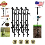Rust-Resistant Heavy-Duty 16" Tent Anchors - Perfect for Camping & Swing Sets