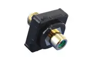 Green RCA to F-Type Plug suits Black Clipsal Wall Plate Wallplate DIY
