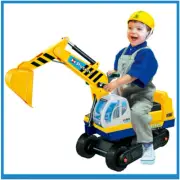 Ride On Car Kids Digger Pretend Play Excavator Power Construction Truck