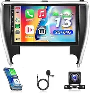 2G+64G for Toyota Camry 2015 2016 2017 Car Radio Upgrade, Rimoody Android Car Stereo Wireless Carplay Android Auto GPS 10.1 Inch Touch Screen Mirror Link Bluetooth FM/RDS EQ WiFi Backup Camera