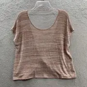 Express One Eleven Semi Sheer Open Back With Twist Oversized Top Blouse Size XS