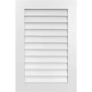 Ekena Millwork Gable Louver Vent 24" x 36" Weather Resistant Paintable White