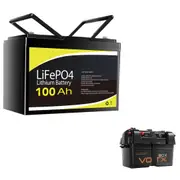 12V 100Ah Lithium Battery + VoltX Battery Box
