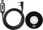 USB Programming Cable - GT-3, UV-82, BF-888S, UV-5R, UV-5R Plus, GT-3 Compatible - 10km Range - 10/7/8/8.1/XP Support