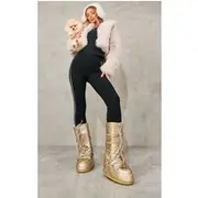 MOON BOOT Gold Icon Glitter, Gold