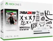 Microsoft Xbox One S 1TB NBA 2K19 Bundle with 4K Ultra HD Blu-ray White Console