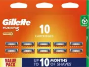 Genuine Gillette Fusion5 Power Razor Blades 10 Pack *AU STOCK*Free Post*