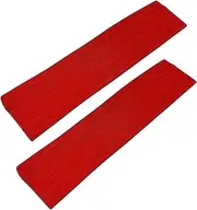 WESTEND CHOICE 5cm Wide Headbands 2 Pack Plain Stretchy Kylie Head Band Bandeau Unisex Headbands for Women & men Soft Hair Band Gym Exercise Yoga Headband (Red)