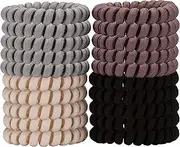 LONEEDY 20 Pack Spiral Hair Ties, Ponytail holder Coil Hair Ties, Phone-Cord Traceless Hair Rings