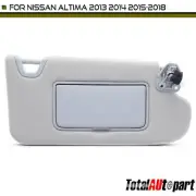Gray Sun Visor with Mirror & Light for Nissan Altima 2013-2018 Right Passenger