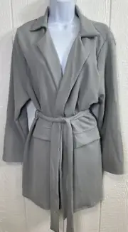 BOOHOO gray Jacket women's Size 18 lightweight NWT (hh59)