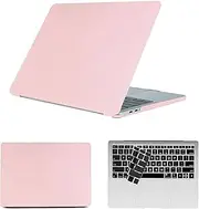 HLAAJJX Laptop Case for MacBook Pro 13 inch Retina (2015-2012 Release) A1502 A1425, Anti-Fingerprint Hard Shell Protective Matte Cover & Black Keyboard Skin,Matte Pink