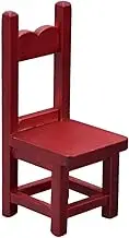 Miniature Chair Mahogany Chair Toys Mini Chair Adornment Mini Chair Model Mini Furniture Prop Wood Ob11 Decorations Red Simple Pocket Chair