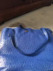 NWT $395 BRAHMIN Medium Asher Shoulder Tote Ink Leontyne blue