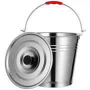 Metal Pail with Lid Ash Bucket Charcoal Rustproof Fire Practical Storage