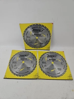 Lot Of 3 Irwin Marathon 30 Tooth 8 1/4 Miter Saw Blade 14051