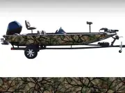 Camo "Savage Green" Boat Wrap Kit 3M Premium Cast Vinyl - Many Sizes