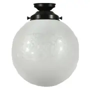 Sheffield 10&quot; Shade w 4 1/4&quot; Black Batten Fix Light