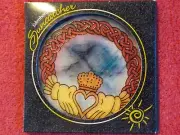 EDENBOROUGH Suncatcher 5" CELTIC CLADDAGH Handmade Glass (CL 36)