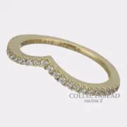 Authentic Pandora Sterling Silver SHINE™ Sparkling Wishbone CZ Ring 166316CZ