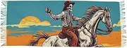 [XYMZR] Women’s Scarf Funny Skull Horse Sun Soft Warm Long Scarves Shawl Wrap for Winter Autumn Spring Travel Office Home, Multi-colored