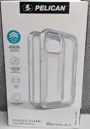 Pelican Voyager Series Case w/ Holster Clip - iPhone 11 Pro / Xs / X 5.8" Clear