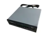 ASTROTEK 3.5' Internal Card Reader Black All In One USB2.0 Hub