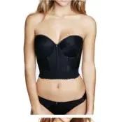 DOMINIQUE Women's Noemi Strapless Backless Black Bra (6377-BLK) 42F