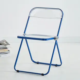 【】網紅透明折疊椅 復古 透明折疊折疊椅 餐椅 房間佈置 電腦椅 辦公椅 北歐風 折疊椅 透明椅 透明餐椅