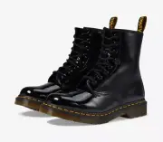 Dr. Martens Leather Boots 1460 W Black Patent Lamper 11821011 US Women's Size 6