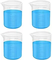 4 Pcs 100ml/3.4oz Silicone Laundry Measuring Cup，Laundry Detergent Cup, Silicone Laundry Detergent Cup for Liquid Detergent for Laundry Detergent Dispenser., xyylb-001