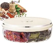 Condiment Serving Tray | Large-Capacity Seasoning Organizer | Multi-Functional Seasoning Containers with Handle for Storing Seasonings, Candies, Trinkets