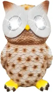 VIBROWL Owl Solar Outdoor Garden Yard Landscape Decor led lights