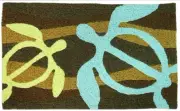Hawaiian Rug Floor Door Mat Turtle Honu Hawaii Island Home Bath Decor New