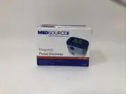 NEW MEDSOURCE Fingertip Pulse Oximeter Fingertip, Blue OLED Display - MS-74002