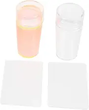 MERRYHAPY Nail Stamping Stamper Kit 2 Sets of Nail Art Stamping Seal Scraper Easy to Use for Manicure