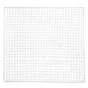2pcs Square BBQ Grill Net 40x40cm Galvanized Iron Barbecue Mesh Mat