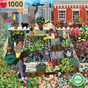 1000pc eeBoo Jigsaw Puzzle 58.4cm Educational Fun Play Game Urban Garden 14+