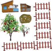 Pcs Simulation Toy Set Farm Scene Model House Model for Boys and Girls Educational Decorative Play