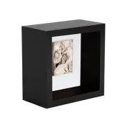 4 x 4 3D Box Frame Photo Picture Deep Display Shadow with 2 x 2 Mount Black